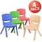 Flash Furniture Plastic School Chair-10.5"H Seat, Assorted, PK4 4-YU-YCX4-003-MULTI-GG - alternate 4